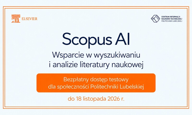 Scopus AI – bezpłatny dostęp testowy dla społeczności Politechniki Lubelskiej
