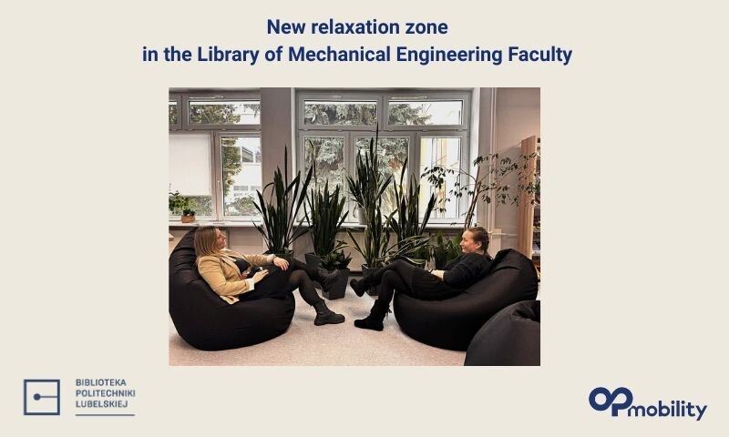 New chill-out zone at the Faculty of Mechanical Engineering Library