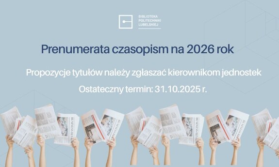  Informacja o prenumeracie czasopism