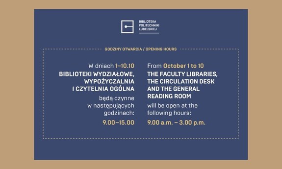 Harmonogram pracy Biblioteki