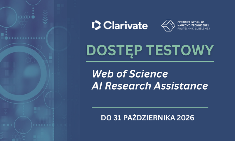 Bezpłatny dostęp testowy do Web of Science AI Research Assistance – asystenta badawczego AI.