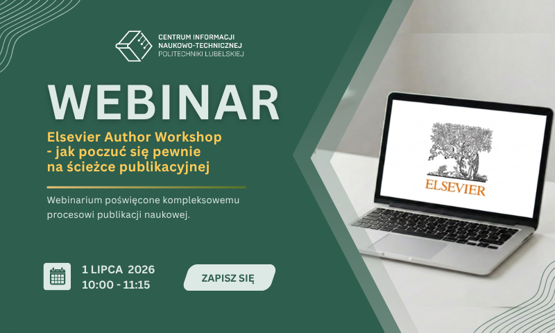 Webinarium Elsevier - jak poczuć się pewnie na ścieżce publikacyjnej