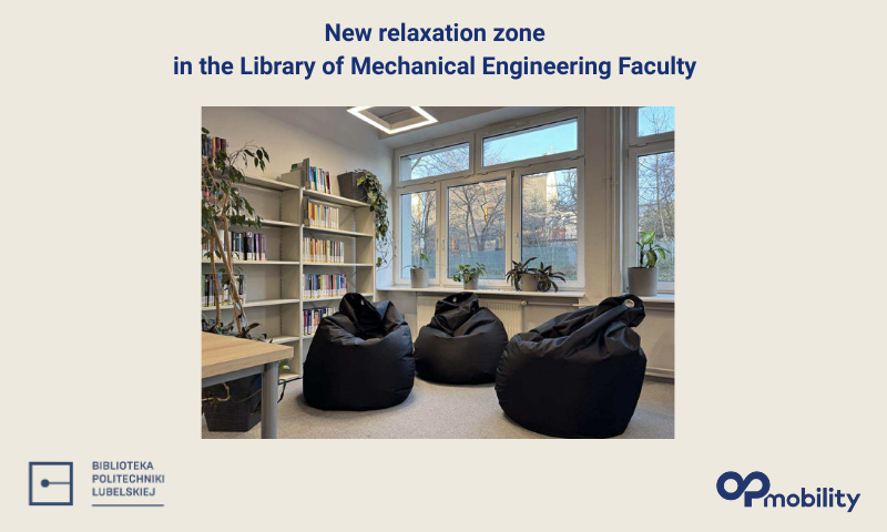 New furniture in the Library of Mechanical Engineering Faculty - graphics