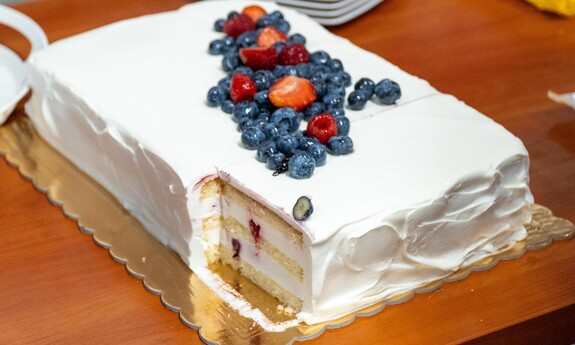 Tort z owocami. 
